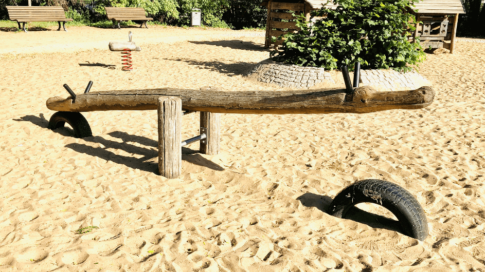 Spielplatz mit Bolzplatz am Volkspark Friedrichshain