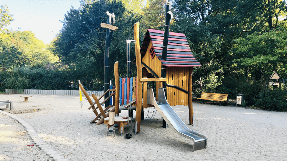 Spielplatz mit Planschzone am Volkspark Friedrichshain