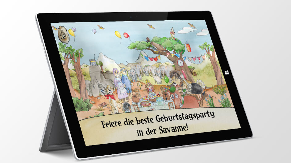 Tafitis Savannenparty – Lernspiel-App