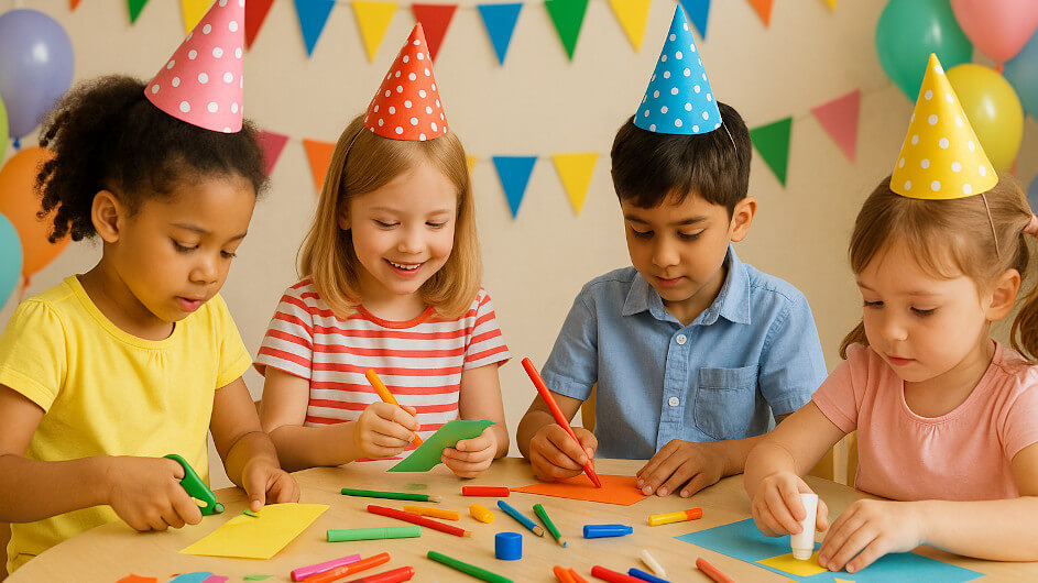 Kurze Bastelphasen für Kinder
