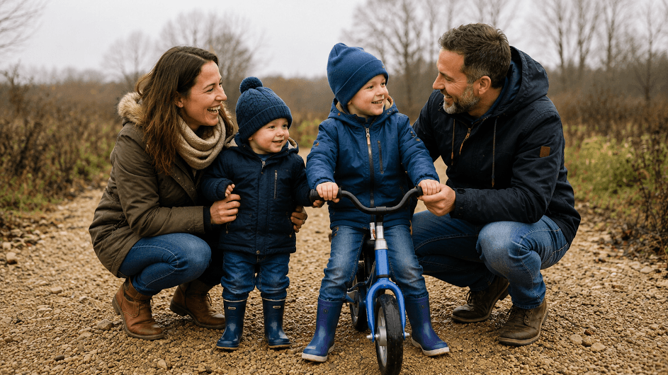 Familienleben in Berlin: Spaziergang mit Kindern