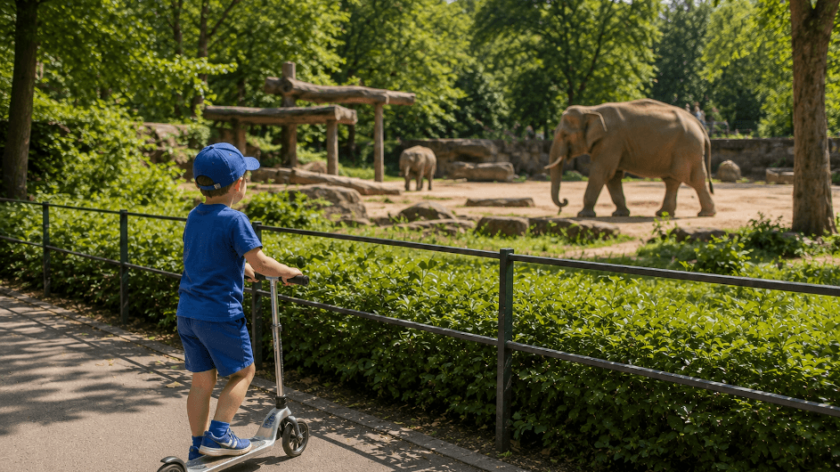 Familienleben in Berlin: Tierparkbesuch