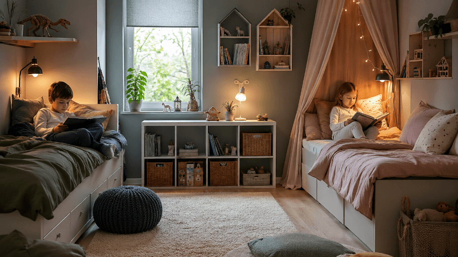 Geschwisterzimmer gestalten: Rückzugsorte, Schlafqualität und gemeinsame Regeln